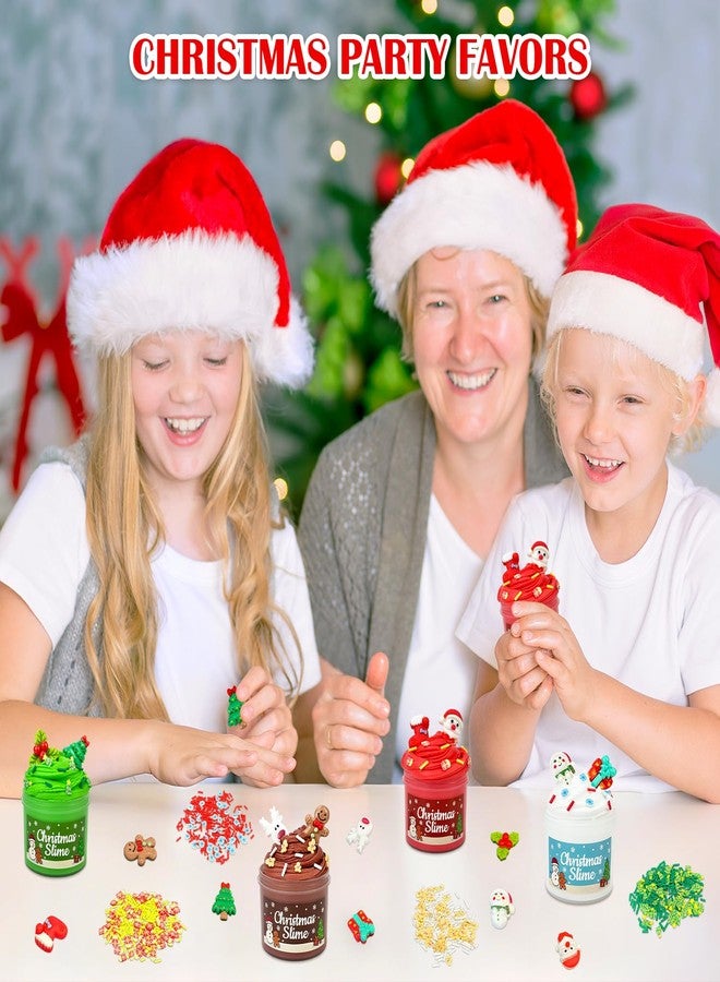 Leetous Christmas Slime Stocking Stuffers for Kids 4 Pack, Funny Xmas Toys Gifts Party Favors Supplies for Toddler Boys Girls, Holiday Classroom Game Prizes Basket Goodie Treat Bag Fillers Stuff for Teens - Image 3
